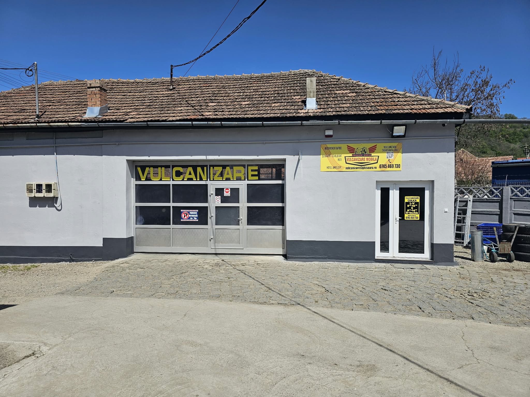 Atelierul DHJ Sighisoara pentru servicii de vulcanizare și întreținerea anvelopelor.