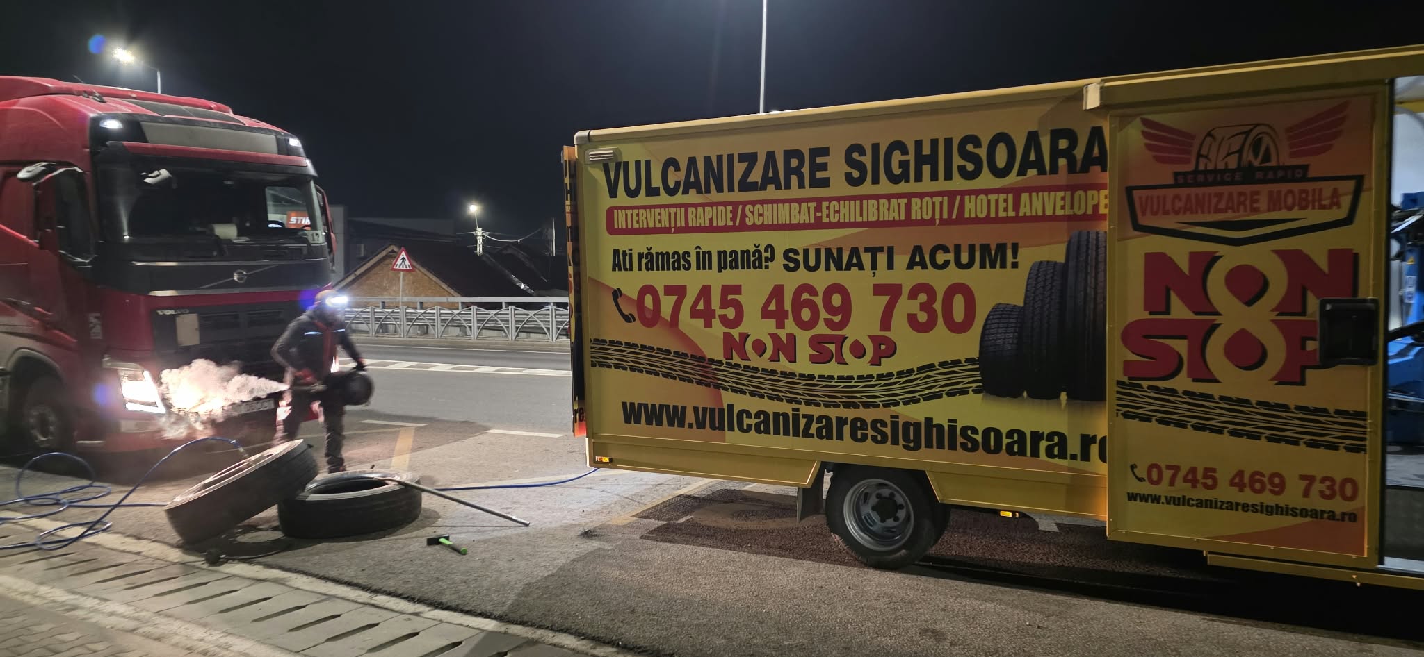 Autospeciala DHJ pentru vulcanizare mobilă în Sighișoara